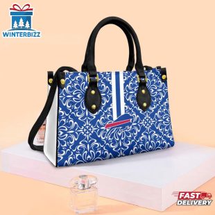 Buffalo Bills Flower Pattern Limited Edition NFL Leather Handbag