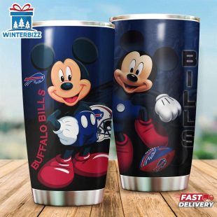 Buffalo Bills Mickey Mouse NFL Team Tumbler For Fans