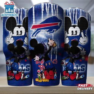 Buffalo Bills NFL Mickey Mouse Pattern Tumbler