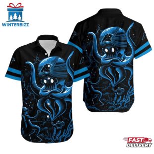 Carolina Panthers Octopus Hawaiian Shirt