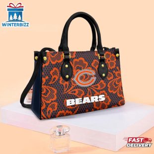 Chicago Bears Floral NFL Leather Handbag