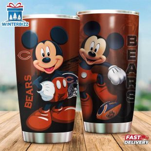 Chicago Bears Mickey Mouse NFL Team Tumbler For Fans