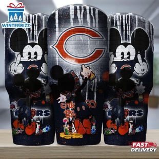 Chicago Bears NFL Mickey Mouse Pattern Tumbler
