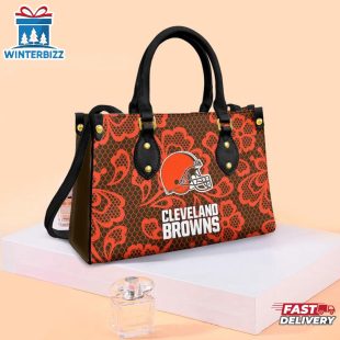 Cleveland Browns Floral NFL Leather Handbag