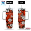 Cleveland Browns Flowers Pattern NFL Tumbler 40Oz