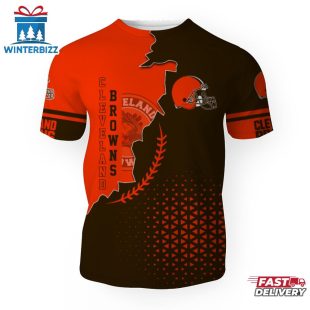 Cleveland Browns Team Football NFL 3D T-Shirt