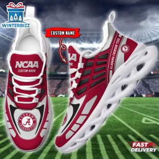 Custom Name Alabama Crimson Tide Max Soul Shoes For Fans