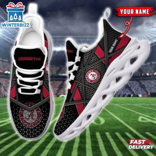 Custom Name Alabama Crimson Tide Sport Max Soul Shoes For Fans