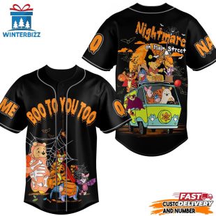 Custom Name And Number Boo to You Too! Winnie the Pooh Baseball Jersey For Fans