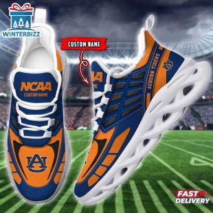 Custom Name Auburn Tigers Max Soul Shoes For Fans