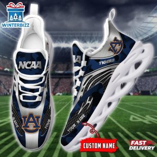 Custom Name Auburn Tigers Team Sport Max Soul Shoes For Fans