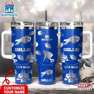 Custom Name Buffalo Bills NFL Tumbler 40oz With Handle