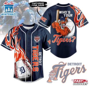 Custom Name Detroit Tigers Baseball Jersey Shirt Gift For Fans