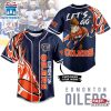Custom Name Edmonton Oilers Baseball Jersey Shirt Gift For Fans