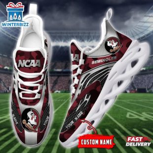 Custom Name Florida State Seminoles Team Sport Max Soul Shoes For Fans