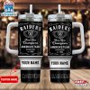 Custom Name Las Vegas Raiders NFL Tumbler 40Oz With Handle