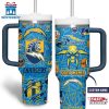 Custom Name Los Angeles Chargers NFL Tumbler 40oz With Handle For Fans