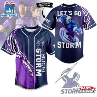 Custom Name Melbourne Storm Baseball Jersey Shirt Gift For Fans