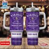 Custom Name Minnesota Vikings NFL Tumbler 40Oz With Handle