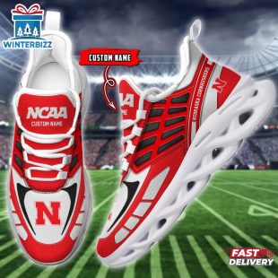 Custom Name Nebraska Cornhuskers Max Soul Shoes For Fans