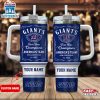 Custom Name New York Giants NFL Tumbler 40Oz With Handle