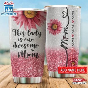 Custom Name NFL Atlanta Falcons This Lady Is Awesome Tumbler