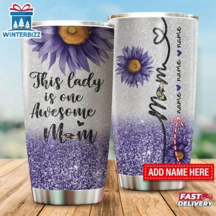 Custom Name NFL Baltimore Ravens This Lady Is Awesome Tumbler