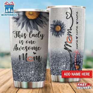Custom Name NFL Chicago Bears This Lady Is Awesome Tumbler
