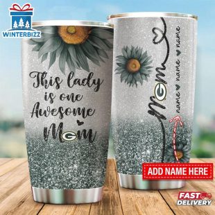 Custom Name NFL Green Bay Packers This Lady Is Awesome Tumbler