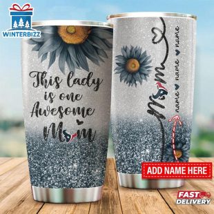 Custom Name NFL Houston Texans This Lady Is Awesome Tumbler