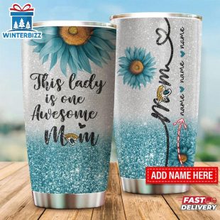 Custom Name NFL Jacksonville Jaguars This Lady Is Awesome Tumbler