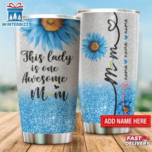 Custom Name NFL Los Angeles Chargers This Lady Is Awesome Tumbler