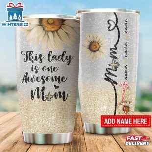 Custom Name NFL New Orleans Saints This Lady Is Awesome Tumbler