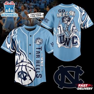 Custom Name North Carolina Tar Heels men's basketball Baseball Jersey Shirt Gift For Fans