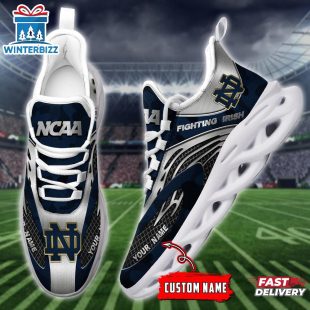 Custom Name Notre Dame Fighting Irish Team Sport Max Soul Shoes For Fans