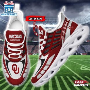 Custom Name Oklahoma Sooners Max Soul Shoes For Fans