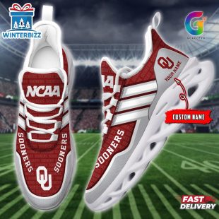 Custom Name Oklahoma Sooners Team Max Soul Shoes For Fans