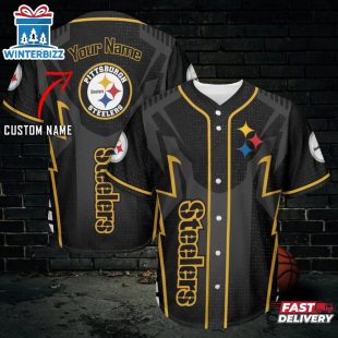 Custom Name Pittsburgh Steelers Team Baseball Jersey Shirt