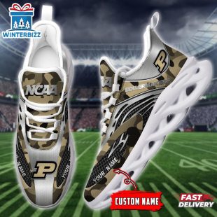Custom Name Purdue Boilermakers Team Sport Max Soul Shoes For Fans