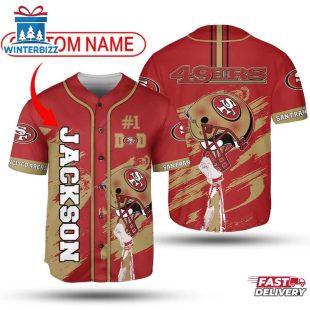 Custom Name San Francisco 49ers Sport Baseball Jersey Shirt