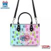Custom Name Stitch and Angel Leather Handbag