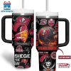 Custom Name Tampa Bay Buccaneers NFL Tumbler 40oz With Handle For Fans