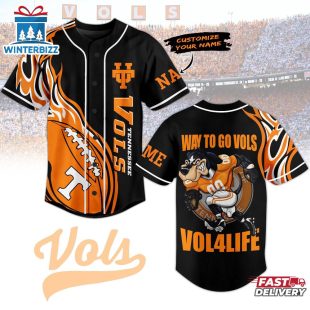 Custom Name Tennessee Vols Baseball Jersey Shirt Gift For Fans