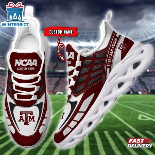 Custom Name Texas A&M Aggies Max Soul Shoes For Fans