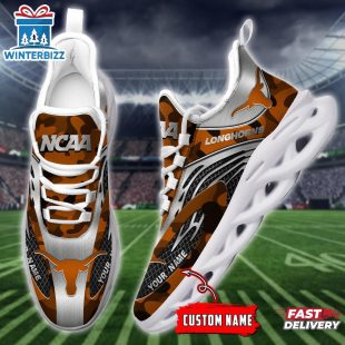 Custom Name Texas Longhorns Team Sport Max Soul Shoes For Fans