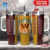 Custom Name Washington Commanders NFL Football Logo Tumbler 40oz With Handle