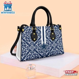Dallas Cowboys Flower Pattern Limited Edition NFL Leather Handbag