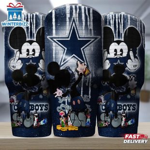 Dallas Cowboys NFL Mickey Mouse Pattern Tumbler