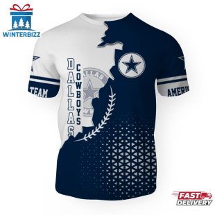 Dallas Cowboys Team Football NFL 3D T-Shirt