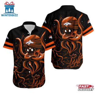 Denver Broncos Octopus Hawaiian Shirt
